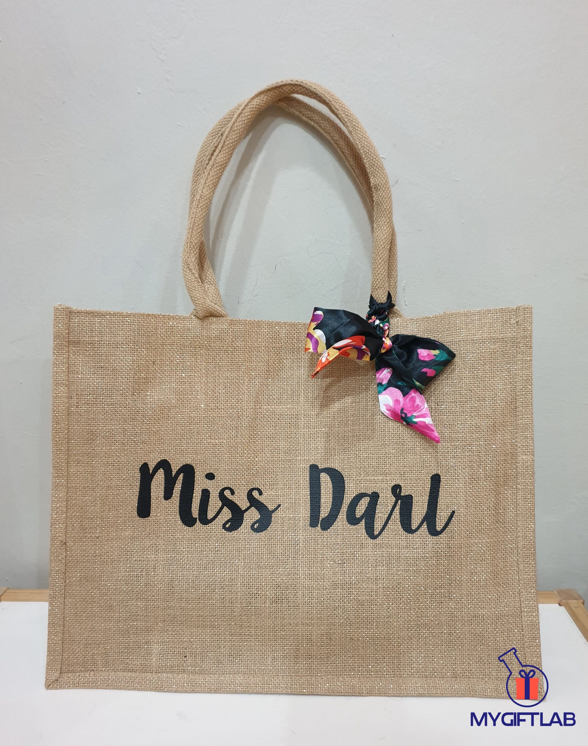 Carrier Jute Bag (Natural Handle) Mygiftlab