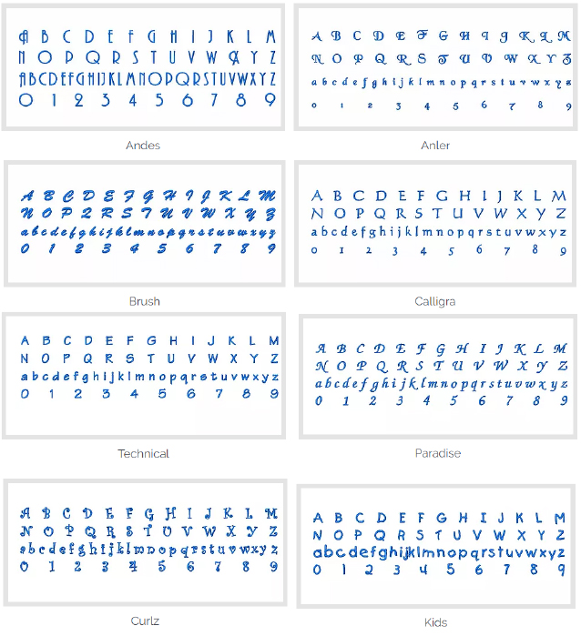 embroi font