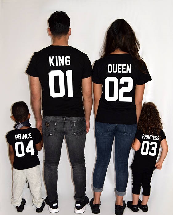 king queen pricess back